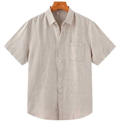 Breezy Men's Henley Linen Shirt