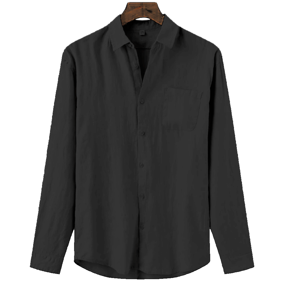 Autumn Men's Linen Shirt Sale