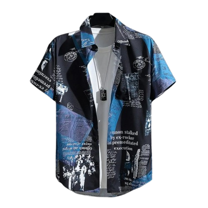 Beachy Breeze Men's Print Shirt