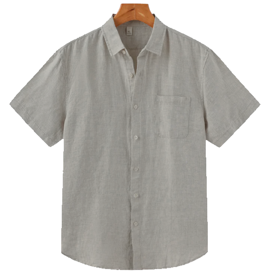 Breezy Men's Henley Linen Shirt