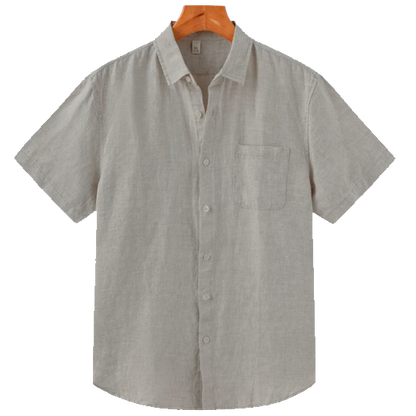 Breezy Men's Henley Linen Shirt