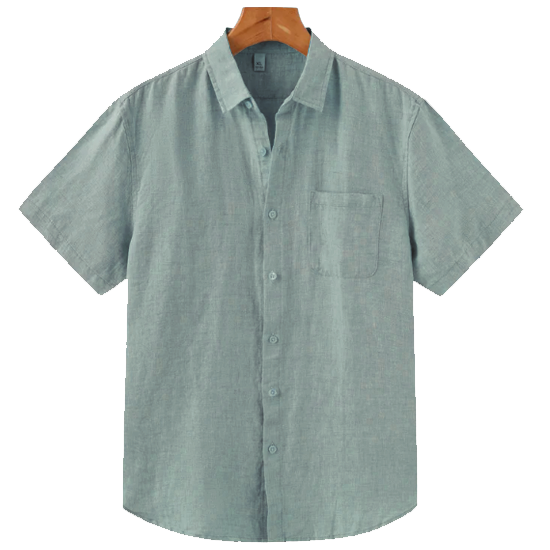 Breezy Men's Henley Linen Shirt