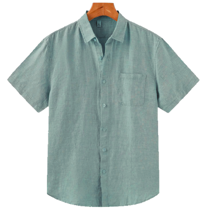 Breezy Men's Henley Linen Shirt