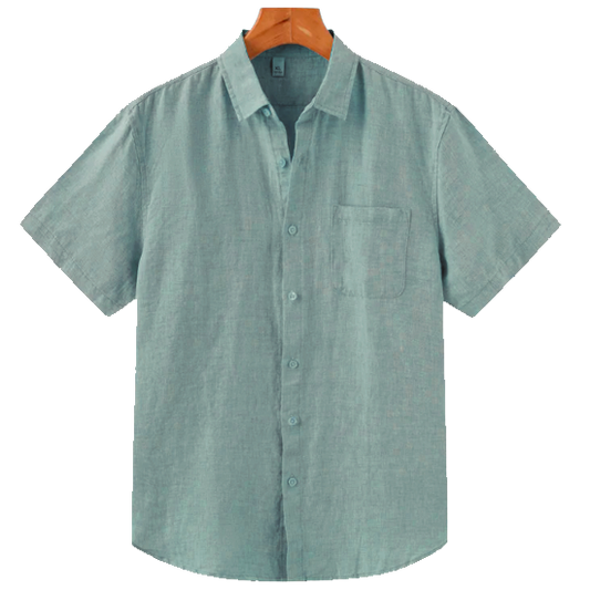 Breezy Men's Henley Linen Shirt