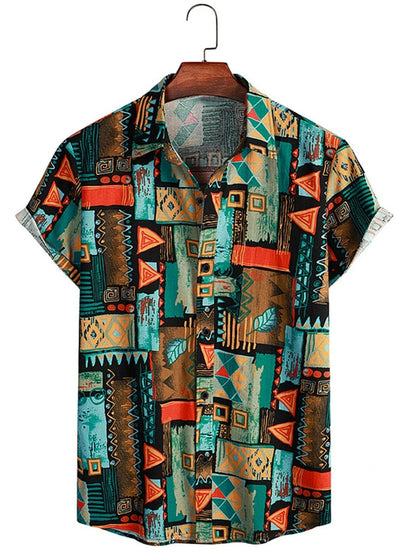 Retro Hawaiian Men's Shirt Delight