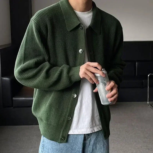 Korean Streetwear Slim Cardigan