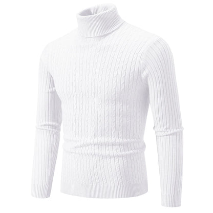 Cozy Men's High Neck Pullover