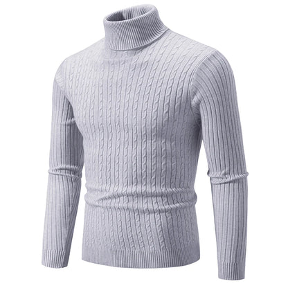 Cozy Men's High Neck Pullover