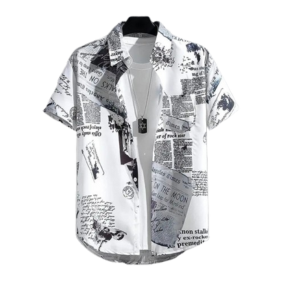 Beachy Breeze Men's Print Shirt