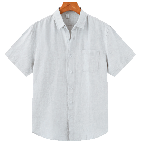 Breezy Men's Henley Linen Shirt